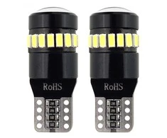 Amio Led lemputės 2 vnt, canbus, 18+1SMD, T10, 12/24V