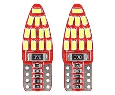 LED lemputės Canbus 24SMD 3014 T10E W5W šoninės baltos 12V amio-01285
