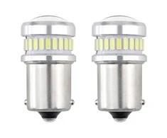 Canbus LED lemputės 3014 24smd + 3030 6smd ba15s p21w r10w r5w baltas 12v 24v amio-02448