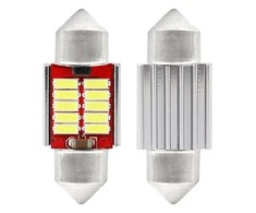 Amio LED lemputes 2 vnt. Canbus 10 smd 12/24V, 31*12