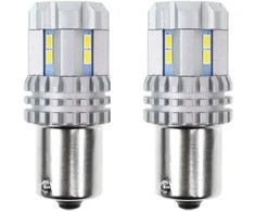 Amio Żarówki LED lemputės Canbus 3020 itin ryškios 22SMD 1156 BA15S P21W R10W R5W baltos 12V 24V aimo-02449