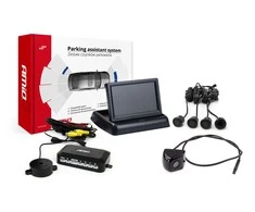 Amio Parkavimo pagalbos sistema TFT01 4,3" su HD-310 kamera, 4 juodi jutikliai GOLD