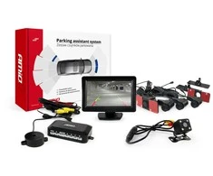 Amio Parkavimo pagalbos sistema TFT01 4,3" su HD 315 LED kamera, 4 juodi jutikliai 16,5 mm, vidinis montavimas