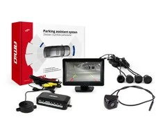 Amio Parkavimo pagalbos sistema TFT01 4,3" su HD-310 kamera, 4 juodi jutikliai