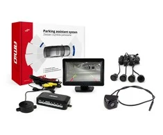 Amio Parkavimo pagalbos sistema TFT01 4,3" su HD-310 kamera, 4 juodi jutikliai GOLD