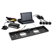 Amio Parkavimo pagalbos sistema TFT02 4,3" su HD-402-LED kamera, 4 juodi jutikliai