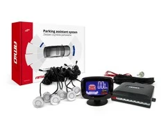 Parkavimo jutiklių rinkinys LED-GRAF, 8 sidabro spalvos jutikliai 22 mm AMIO-01597