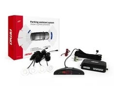 Parkavimo pagalbos sistema LED, 4 balti jutikliai 22 mm AMIO-01566