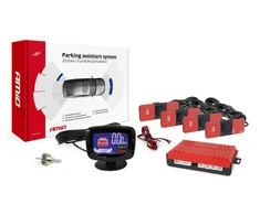 Parkavimo pagalbos sistema LED-GRAF, 4 juodi jutikliai 16,5 mm, vidinis montavimas AMIO-02257