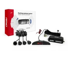 Parkavimo pagalbos sistema LED, 4 juodi jutikliai GOLD 18 mm AMIO-01577