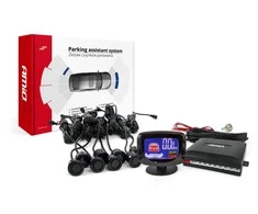 Parkavimo jutiklių rinkinys LED-GRAF, 8 juodi jutikliai GOLD 18 mm AMIO-01605