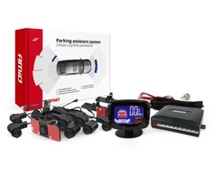 Parkavimo pagalbos sistema LED-GRAF, 8 juodi jutikliai 16,5 mm, vidinis montavimas AMIO-02258