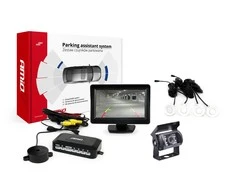 Amio Parkavimo pagalbos sistema TFT01 4,3" su HD-501-IR kamera, 4 balti jutikliai