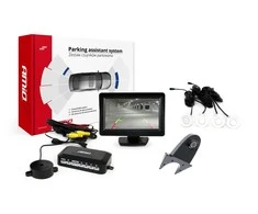 Amio Parkavimo pagalbos sistema TFT01 4,3" su HD-502-IR kamera, 4 balti jutikliai