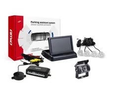 Amio Parkavimo pagalbos sistema TFT01 4,3" su HD-501-IR kamera, 4 juodi jutikliai GOLD