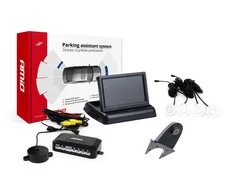 Amio Parkavimo pagalbos sistema TFT02 4,3" su HD-502-IR kamera, 4 balti jutikliai