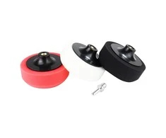 Automobilio poliravimo diskų komplektas 3 vnt. x 125 mm + M14 adapteris AMIO-02648
