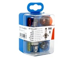 Lempučių ir saugiklių rinkinys, 8 vnt., h4, amio-01496