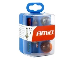 Lempučių ir saugiklių rinkinys, 8 vnt., h7, amio-01499