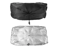 Sulankstoma priekinio stiklo saulės apsauga – skėtis 140x79 cm AMIO-02906