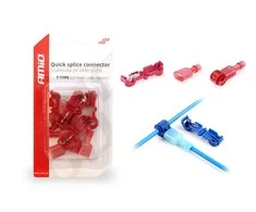 Amio T tipo greitas pajungimas 0,5-1mm2, 10A, 5vnt, bandelė