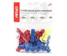 Amio T-tipo jungčių/šakotuvų komplektas 30vnt.