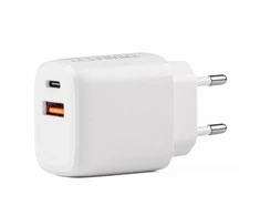 Amio Sieninis įkroviklis PCH PRO-09 USB+USB-C 20W Quick Charge 230V