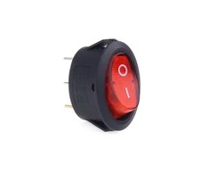 Amio Elipsinis jungiklis 12V/230V, raudonas