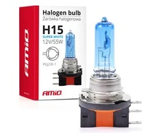 Halogeninė lemputė H15 12V 55W itin balta amio-01492
