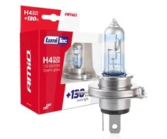 Halogeninės lemputės H4 12V 60/55W „Lumitec Limited“ +130% „Duo Amio-01405“