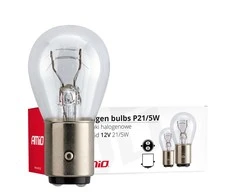 Halogeninės lemputės P21/5W Bay15D 12V 21W/5W 10 vnt. (E8) amio-01488