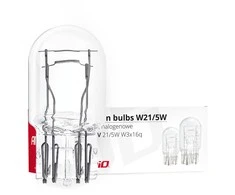 Halogeninės lemputės T20 W21/5W W3x16D 10 vnt. amio-02552