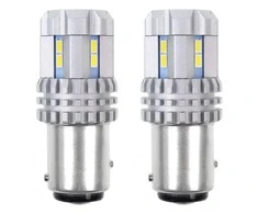 LED lemputės Canbus 3020 22SMD itin ryškios 1157 Bay15D P21/5W baltos 12V 24V amio-02450