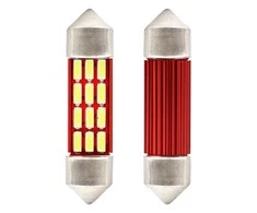 LED lemputės CANBUS 4014 16SMD festoon C5W C10W C3W 39mm baltos 12V 24V amio-01633