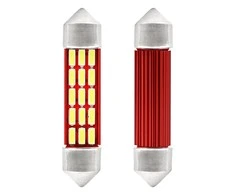 LED lemputės CANBUS 4014 20SMD festoon C5W C10W C3W 41mm baltos 12V 24V amio-01634