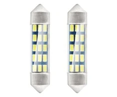 Amio LED lemputės Standard Festoon, C5W, 15xSMD, 3014, 12V