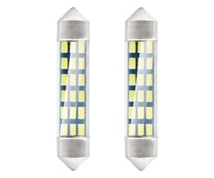 Amio Led lemputės 2 vnt, 18SMD, C5W, 41mm, 12V