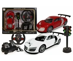 Artyk Automobilis su vairu ir šviesoforais