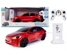 Artyk RC automobilis su įkrovimo stotele, raudonas