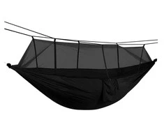 Ag233I Aptel Hamakas su tinkleliu nuo vabzdžių ACTIVE SUMMER Juodas 260x140cm 200kg