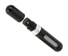 Ag352A Kelioninis kvepalų purkštuvas 5 ml, juodas
