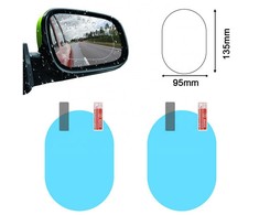 Ag556A Automobilio veidrodėlių apsauginė plėvelė ANTI-FOG, 135x95 mm, 2 vnt.