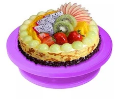 ATL Lėkštė tortams dekoruoti AG649F, violetinė, 27,5 cm