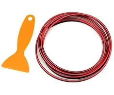 Cgauto Dekoratyvinė juostelė automobiliui (raudona)