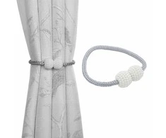 Aptel Užuolaidų ir užuolaidėlių segtukas su magnetu, AG701B, 47 cm, pilkas