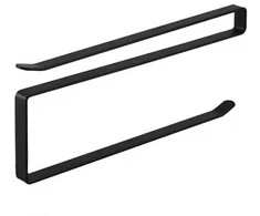 Ag704C Metalinis popierinių rankšluosčių laikiklis, juodas, 26,5 cm