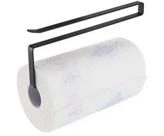 Ag704C Metalinis popierinių rankšluosčių laikiklis, juodas, 26,5 cm