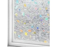 ATL Langų plevelė PVC, skaidri, 200x45 cm, kamienų raštas