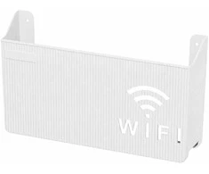 Aptel Sieninė lentyna Wi-Fi maršrutizatoriui (Balta)