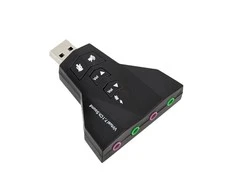 Ak103D Adapteris garso konverteris į USB 7.1 surround kanalus